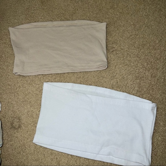 two neutral color tube tops - Picture 2 of 2